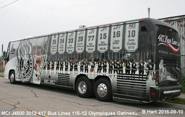 BUS/AUTOBUS: MCI J4500 2012 417 Bus Line
