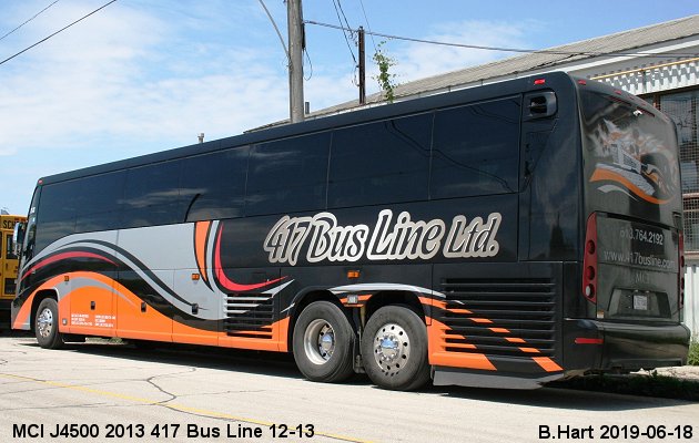 BUS/AUTOBUS: MCI J4500 2013 417 Bus Line