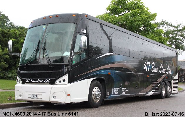 BUS/AUTOBUS: MCI J4500 2014 417 Bus Line