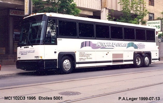 BUS/AUTOBUS: MCI 102D3 1995 5 Etoiles