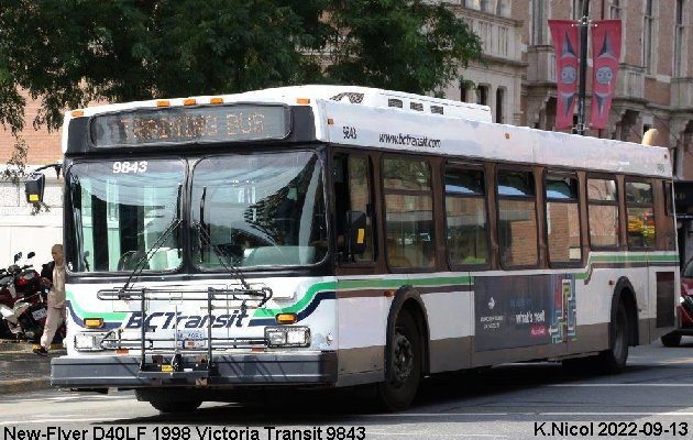 BUS/AUTOBUS: New Flyer D40LF 1998 Victoria Transit