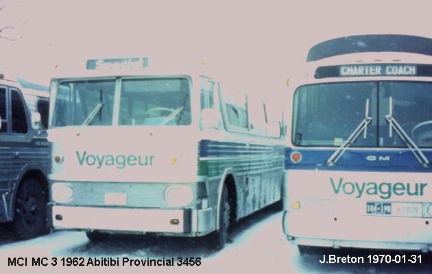 BUS/AUTOBUS: MCI MC 3 1962 Abitibi