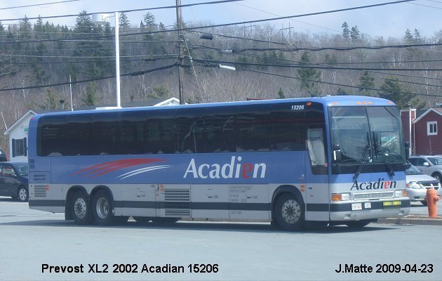 BUS/AUTOBUS: Prevost XL2 2002 Acadian