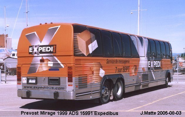 BUS/AUTOBUS: Prevost Mirage 1999 A.D.S.