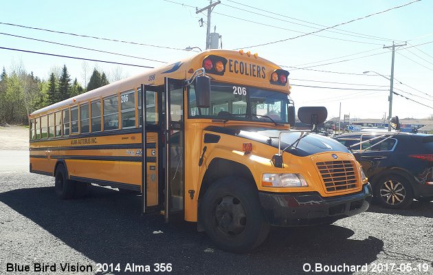 BUS/AUTOBUS: Blue Bird Vision 2014 Alma