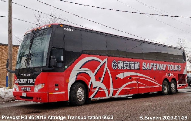 BUS/AUTOBUS: Prevost H3-45 2016 Attridge