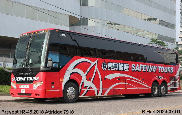 BUS/AUTOBUS: Prevost H3-45 2018 Attridge