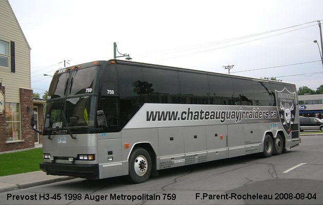 BUS/AUTOBUS: Prevost H3-45 1998 Auger