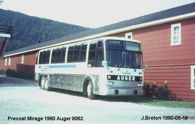 BUS/AUTOBUS: Prevost Le Mirage 1980 Auger