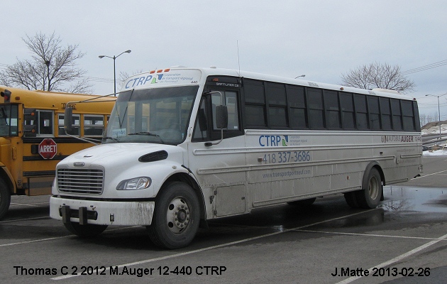 BUS/AUTOBUS: Thomas Transit Liner C2 2012 Auger M