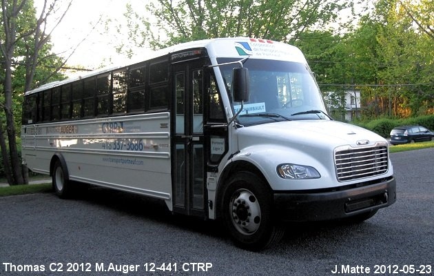 BUS/AUTOBUS: Thomas Transit Liner C2 2012 M Auger