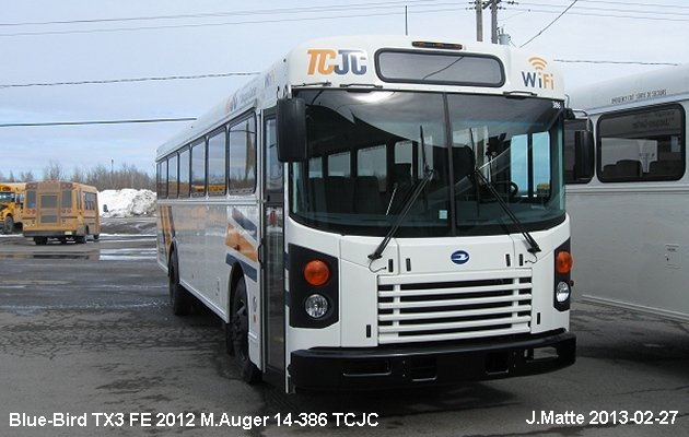 BUS/AUTOBUS: Blue Bird TX3 2014 Auger M