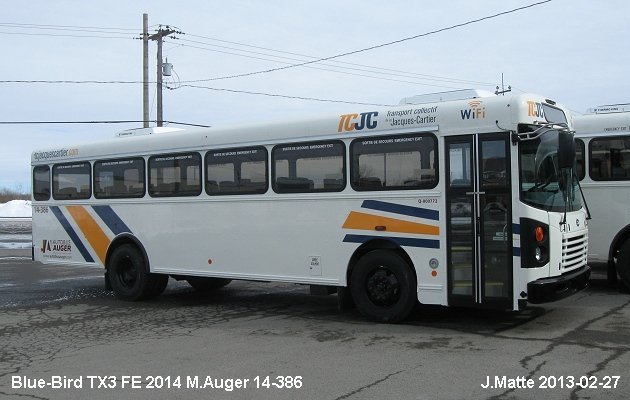 BUS/AUTOBUS: Blue Bird TX3 2014 Auger M