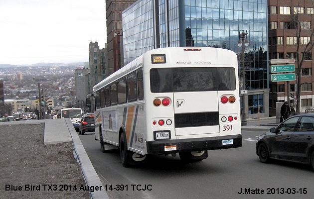 BUS/AUTOBUS: Blue Bird TX3 2014 Auger M