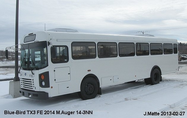 BUS/AUTOBUS: Blue Bird TX3 2014 Auger M