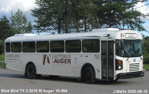 BUS/AUTOBUS: Blue Bird TX3 2015 M.Auger