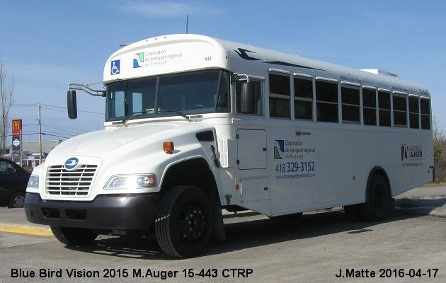 BUS/AUTOBUS: Blue Bird Vision 2015 Auger M