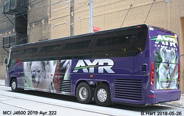 BUS/AUTOBUS: MCI J4500 2018 Ayr