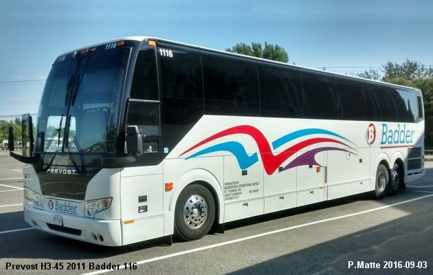 BUS/AUTOBUS: Prevost H3-45 2011 Badder