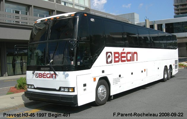 BUS/AUTOBUS: Prevost H3-45 1997 Begin
