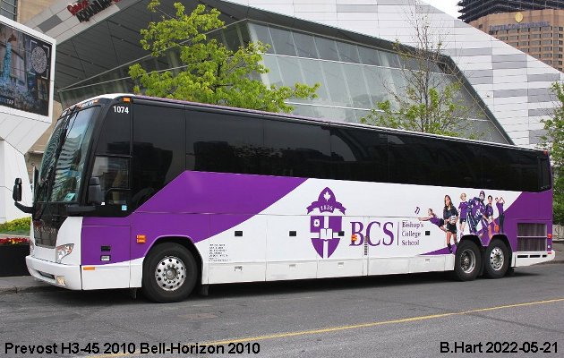 BUS/AUTOBUS: Prevost H3-45 2010 Bell-Horizon