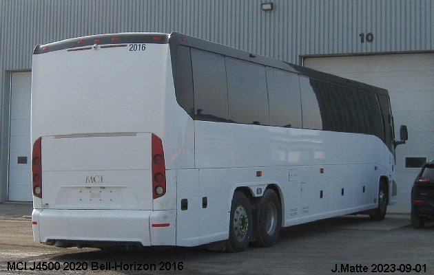 BUS/AUTOBUS: MCI J4500 2020 Bell-Horizon
