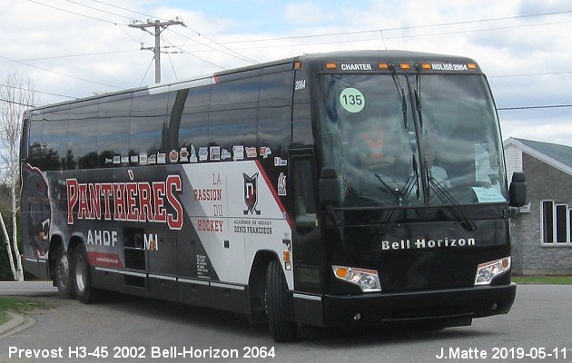 BUS/AUTOBUS: Prevost H3-45 2002 Bell-Horizon