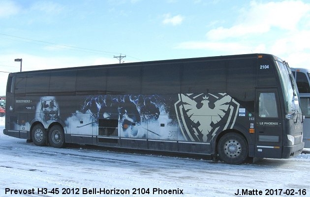 BUS/AUTOBUS: Prevost H3-45 2012 Bell-Horizon