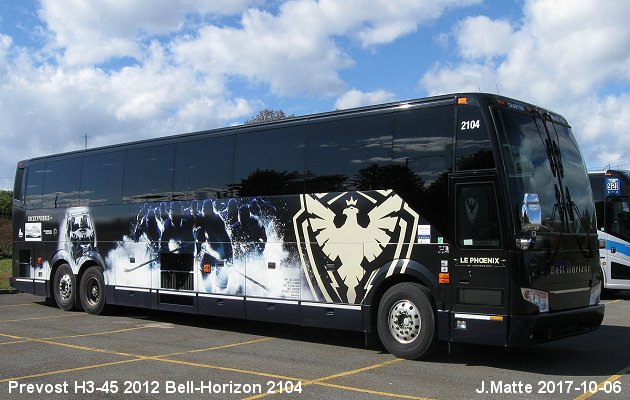 BUS/AUTOBUS: Prevost H3-45 2012 Bell-Horizon