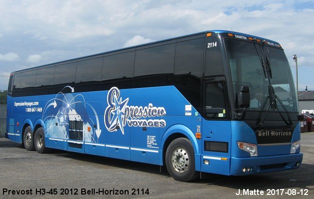 BUS/AUTOBUS: Prevost H3-45 2012 Bell-Horizon