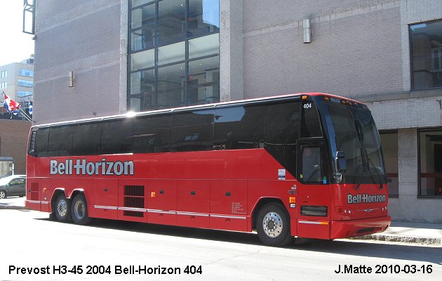 BUS/AUTOBUS: Prevost H3-45 2004 Bell-Horizon