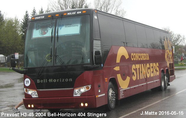 BUS/AUTOBUS: Prevost H3-45 2004 Bell-Horizon