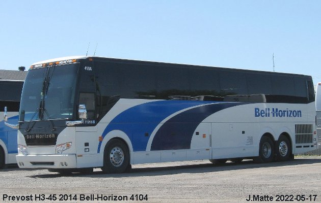 BUS/AUTOBUS: Prevost H3-45 2014 Bell-Horizon