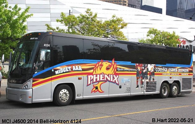 BUS/AUTOBUS: MCI J4500 2014 Bell-Horizon