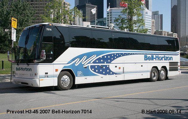 BUS/AUTOBUS: Prevost H3-45 2007 Bell-Horizon