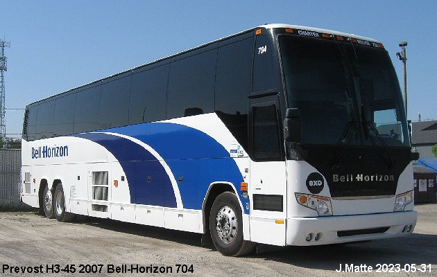 BUS/AUTOBUS: Prevost H3-45 2007 Bell-Horizon