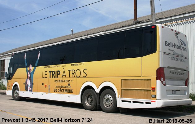 BUS/AUTOBUS: Prevost H3-45 2017 Bell-Horizon