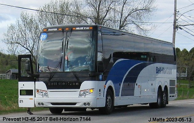 BUS/AUTOBUS: Prevost H3-45 2017 Bell-Horizon