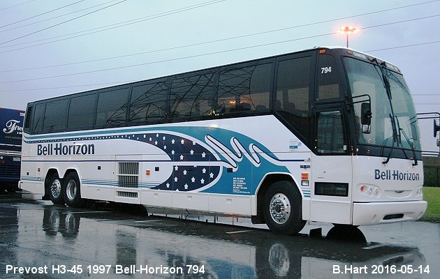 BUS/AUTOBUS: Prevost H3-45 1997 Bell-Horizon
