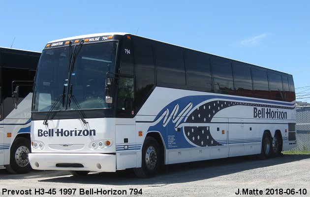BUS/AUTOBUS: Prevost H3-45 1997 Bell-Horizon