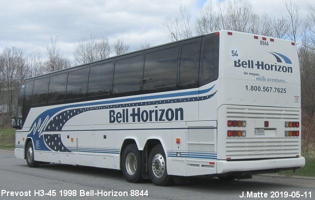 BUS/AUTOBUS: Prevost H3-45 1998 Bell-Horizon
