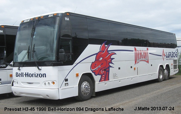 BUS/AUTOBUS: Prevost H3-45 1998 Bell-Horizon