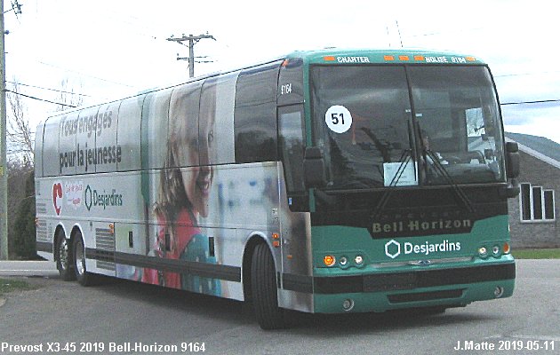 BUS/AUTOBUS: Prevost X3-45 2019 Bell-Horizon