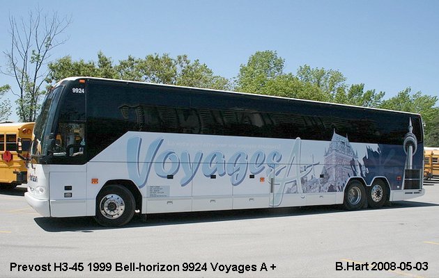 BUS/AUTOBUS: Prevost H3-45 1999 Bell-Horizon