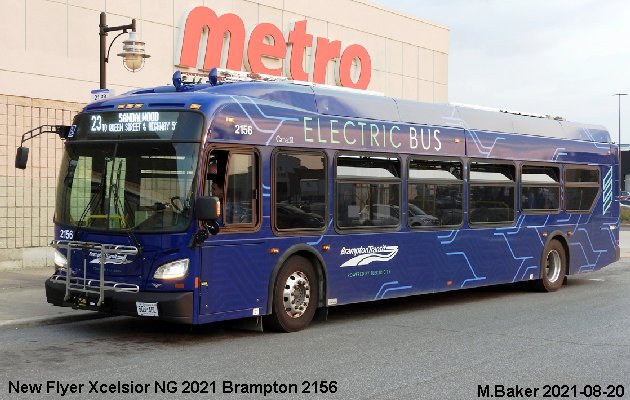 BUS/AUTOBUS: New Flyer Xcelsior NG 2021 Brampton