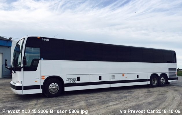 BUS/AUTOBUS: Prevost X3-45 2008 Brisson