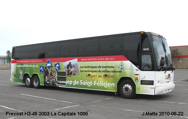 BUS/AUTOBUS: Prevost H3-45 2003 La Capitale