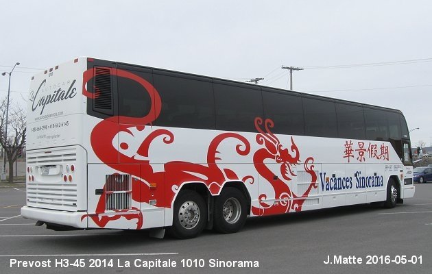 BUS/AUTOBUS: Prevost H3-45 2014 Capitale