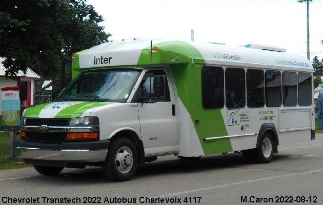 BUS/AUTOBUS: Chevrolet Transtech 2022 Autobus Charlevoix