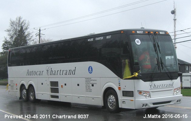 BUS/AUTOBUS: Prevost H3-45 2011 Chartrand